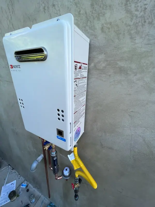 Tankless water heater installation for Meredith homes